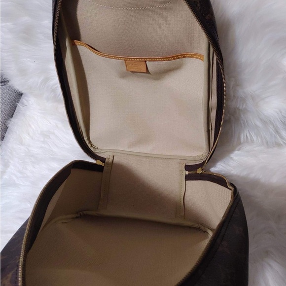 Authentic Louis Vuitton Brown Monogram Canvas Excursion Shoe Travel Bag - Picture 8 of 12